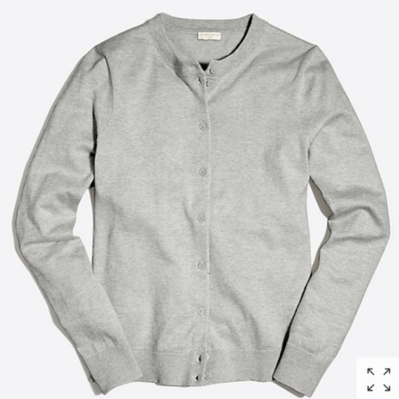 J. Crew Tops - J. Crew "Caryn" grey cardigan Medium